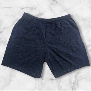 Lululemon Mens XXL Heathered Blue Pace Breaker Shorts